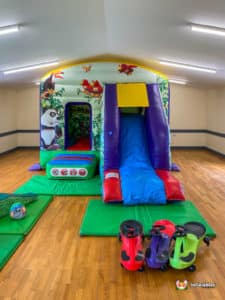 jungle themed bouncy castle