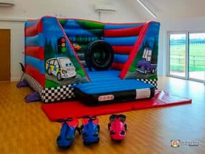 Auto bouncer with car theme and plasma cars.