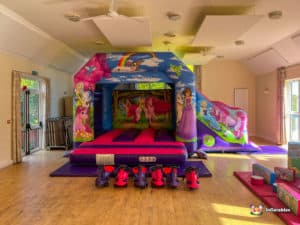 Tardebigge Community Centre Unicorn Bounce and Slide with Plasma Cars