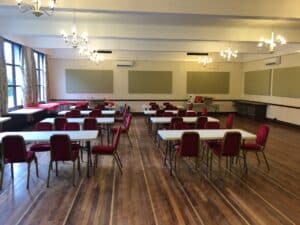 Worcester Masonic Centre table and chair set up
