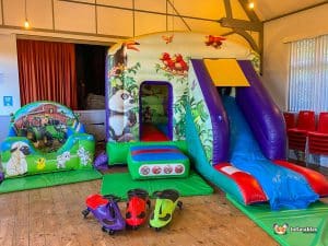 jungle themed bouncy castle