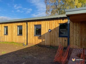 Hagley Scout Hut side of building