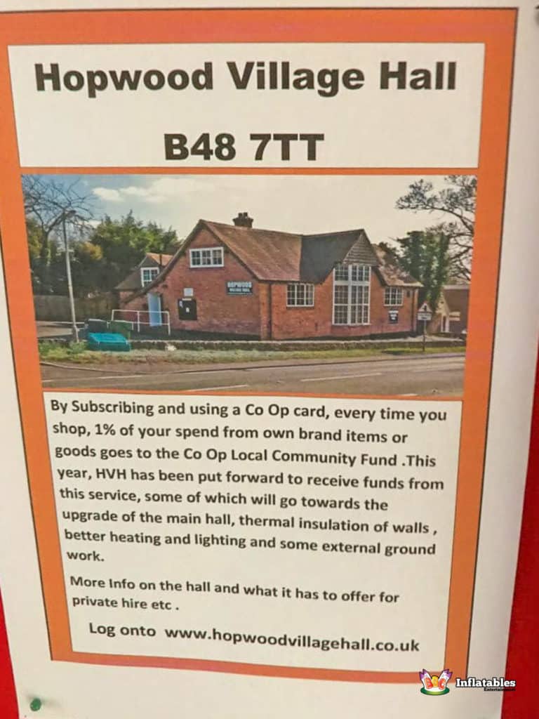 Hopwood Village Hall BBC Inflatables