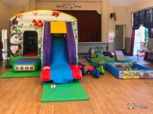 Moor Pool Village Hall Jungle bounce and slide jungle soft play