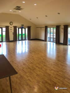 Bishops Frome Village Centre Main hall emergency exits