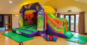 Bishops Frome Village Centre Main BBC inflatables Dino Bounce and Slide.