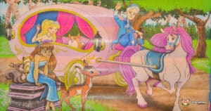 Artwork taken from the interior of the inflatable.