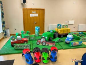 Broom Village Hall Farm Deluxe Soft Play Package with Plasma Cars